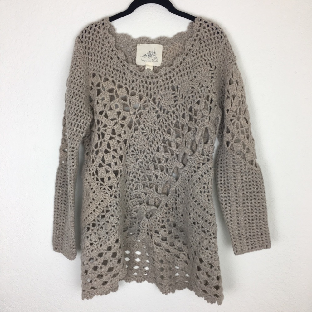 Angel of The North Thick Knit Sweater Large